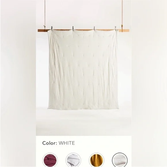 Anthropologie Dahlia Cotton Jersey Floral Quilt Size King NWT - Picture 3 of 13